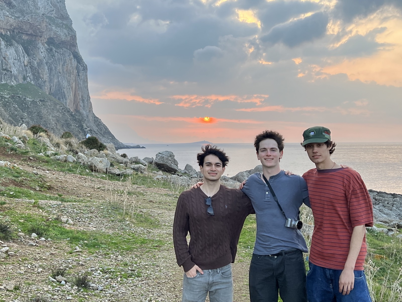 The QDL Marketing team together at sunset on the Sicilian coast